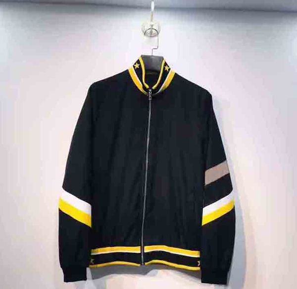 

designer mens jackets letters print striped brand coat luxury windbreaker fahsion mens women m-3xl zippers brand jackets, Black;brown