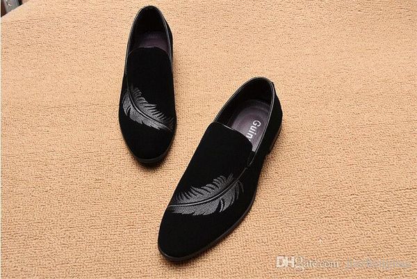 Beiläufige Schuh Männer Großhandel Arbeiten Auf Britischen Slip Schuhe Kleid Verkäufe 2018 Faulenzer Samt Wohnungen Heiße Hausschuhe Herren VSzGUpqM