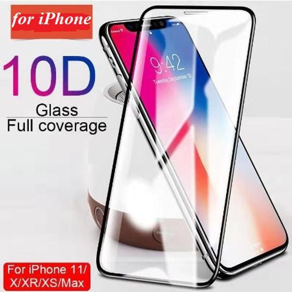 

10d protective tempered glass for iphone x xs 6 6s 7 8 plus glass screen protector for iphone 11 pro max xr x screen protection