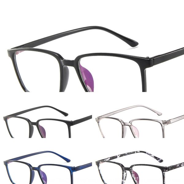 

2019 square plain fashion artistic glasses frame transparent glasses frame, Silver