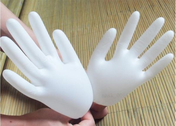 

disposable real household cleaning products white non-slip acid and alkali laboratory rubber 100pcs latex gloves dht3 0ypr qa