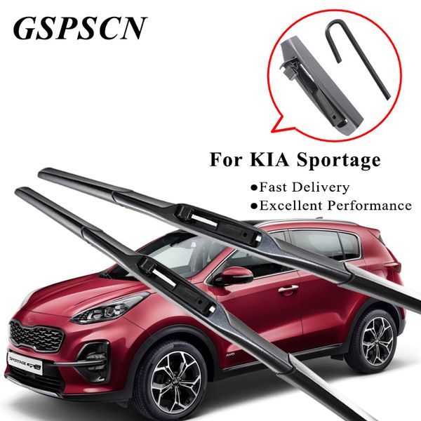 

gspscn hybrid wiper blades for kia sportage car windshield wiper blade set fit hook arms model year from 1993 to 2018