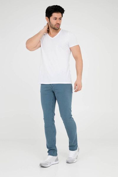 

buratti normal waist narrow cutting narrow trotting jeans male jeans pants 7197f0282artos, Blue