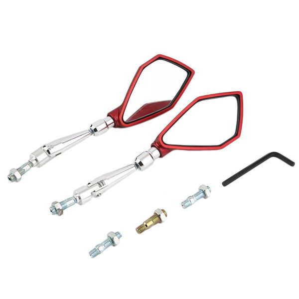 

six colors universal motorcycle aluminum bar end side rearview mirrors