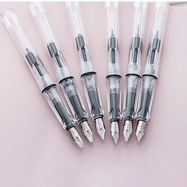 

0.7/1.1/1.5/1.9/2.5/2.9mm transparent parallel pen stainless steel tip art artwork ink pen for student drawing writing tools