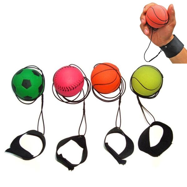 

Random more tyle fun toy bouncy fluore cent rubber ball wri t band ball board game funny ela tic ball training anti tre lol