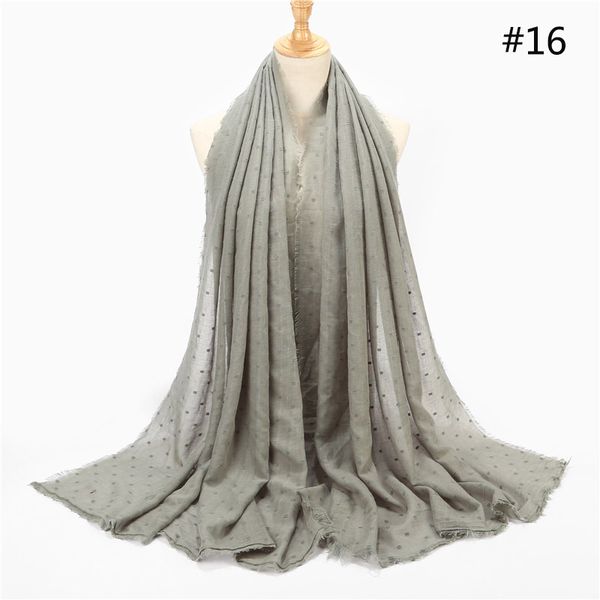 

vkhd1031 new fashion women solid color scarf polka dot shawls head wraps beach holiday shawl casual headband scarves, Blue;gray
