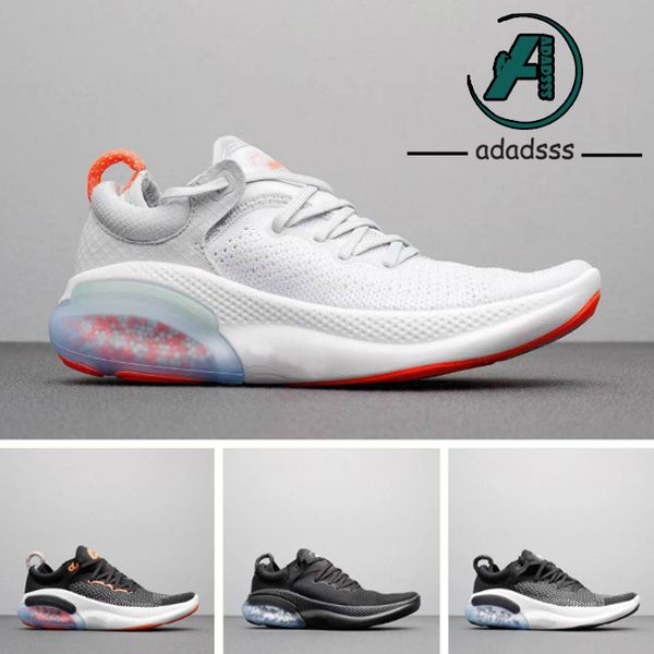 

мужские joyride run кроссовки тройной черный белый платина оттенок university red racer голубой женщины спорта спортивная обувь размер 36-45