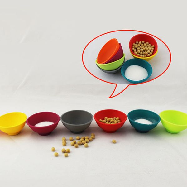 

food-grade silicone bowl for baby kitchen condiment small bowls kids children feeding food bowls