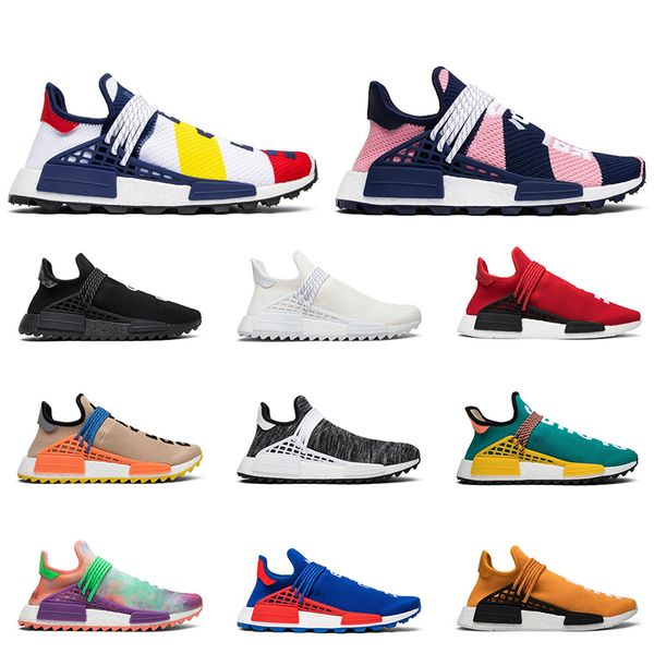 

new human race hu pharrell williams men women running shoes nerd black home coming oreo fashion mens trainer sports sneakers ing
