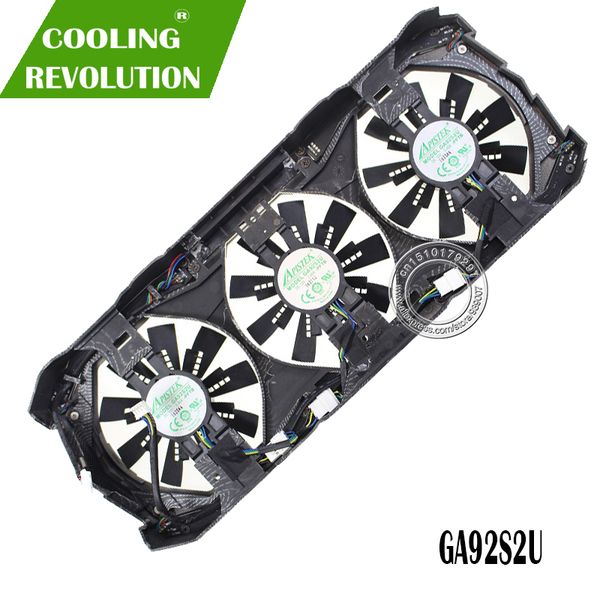 

GPU VGA кулер графическая карта GTX 1080 Fan GA92S2U Для zotac GTX1080 Eth Mining Охлаждение видеокарты
