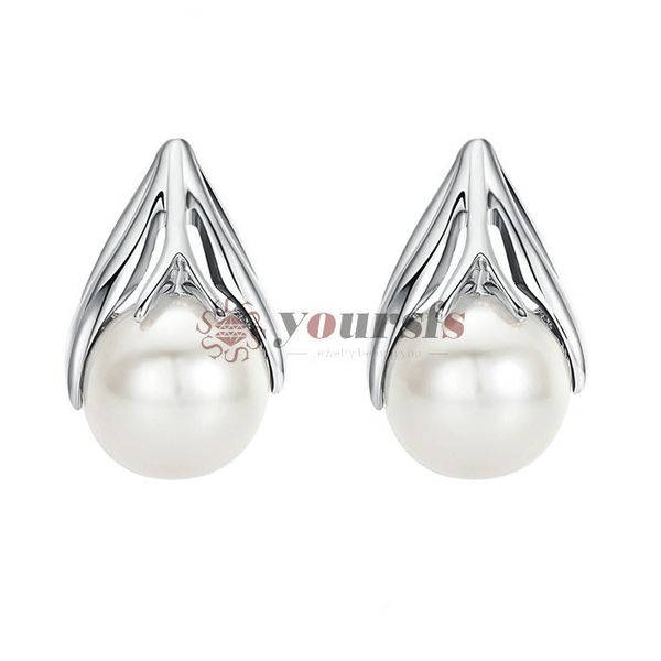 

yoursfs bridesmaid gifts, faux freshwater pearl earrings, bridesmaid earrings, bridesmaid gift,bridal party gift,pearl stud earrings, Silver