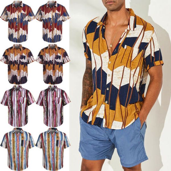 

2019 new mens short sleeve hawaiian shirt summer style plam men casual beach hawaii shirts fit slim male blouse summer top, White;black