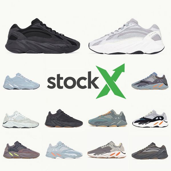 

Boost Stock X kanye west Vanta 700 Mens womens running shoes Mauve Utility Black Salt Inertia Wave Runner Static 700s men sports designer sneakers