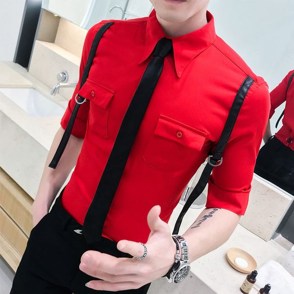 camisas rojas de hombre