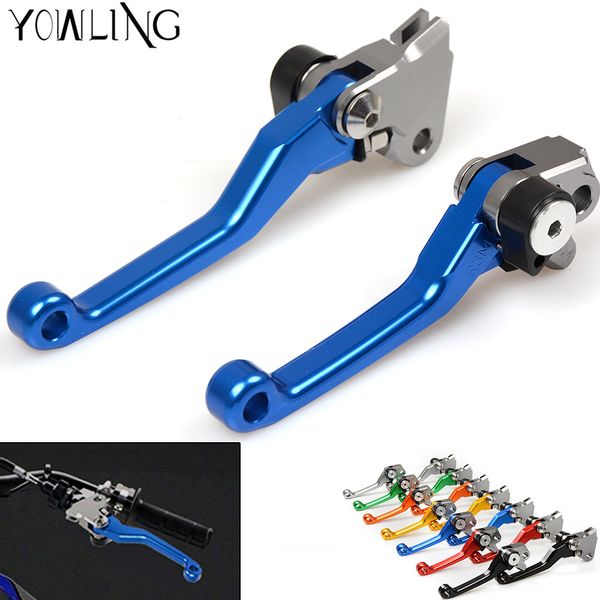 

motocross dirtbike pivot brake clutch levers foldable brake clutch handbrake for yamaha yz125 2008 2009 2010 2011 2012 2013 2014