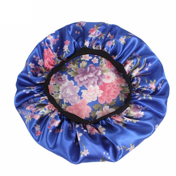 

женщины атласного ночного салон красоты сон крышка волос bonnet hat silk глава широкая резинка для вьющихся springy химиотерапия cap полотен