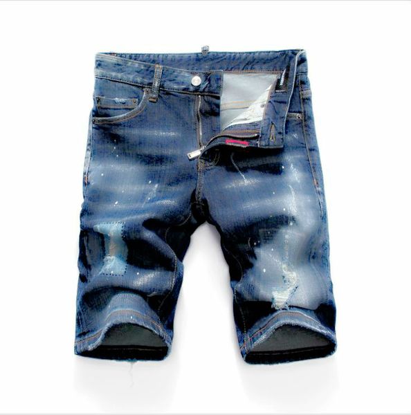 

2019 new men's jeans men's straight lines, holes and tight jeans dsn29 casual designer jeans hip hop increase dropshipping, Blue