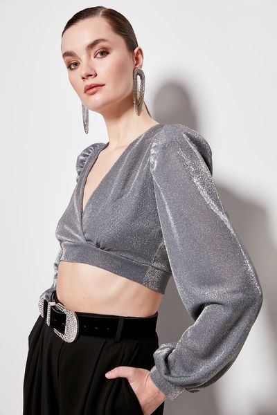 

trendyol sleeve detail bluz tprss20bz0607, White
