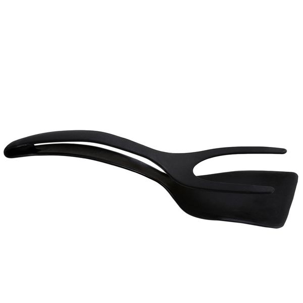 

2 in1 non-stick fried egg turners bread tongs egg spatula silicone flip pancake turner steak shovel heat resistant