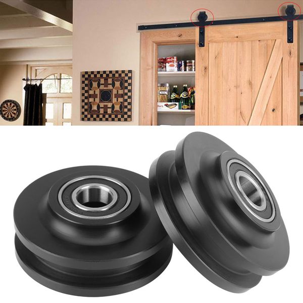 

2018 pom sliding barn door wheel closet hardware roller cabinet window pulley hook