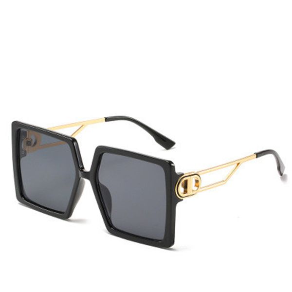 

wholesale of new personalized large frame sunglasses fashion sunglasses for women's street shoe anti ultraviolet glasses, White;black