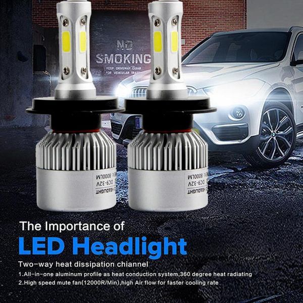 

2018 горячей продажи h4 110w 16000lm led фара conversion kit автомобиля луча лампы дальнего света 6000k кпд 98%