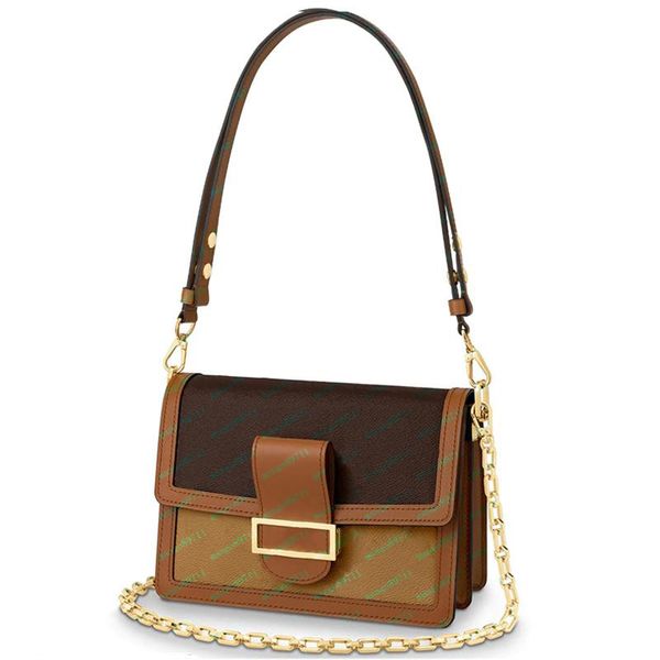 

Handbags Purses Fashion Travel Women Bag Leather Chain Straps Zipper HandbagBag Accessories Female Tote Bags, Brown