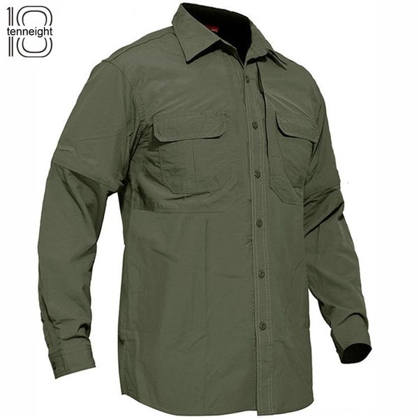 

2018 breathable quick dry tactical men's wear athletic & outdoor apparel military cargo shirt long sleeve outdoor sport camping anti-uv, Blue;black