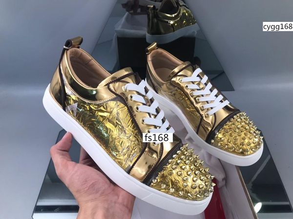 

designer red bottom casual shoes sneakers crystal pink flats shoes red bottom shoes for party wedding lovers genuine leather sneakers 1 2, Black