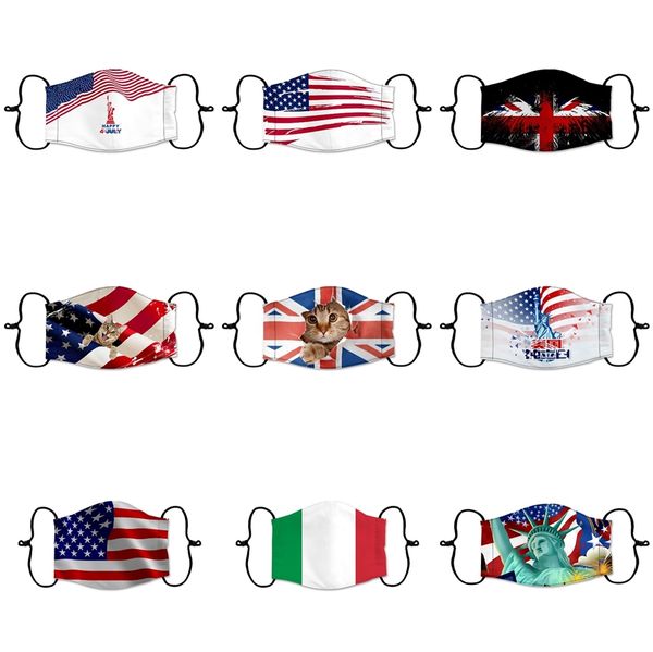 

wholesale mask cotton comfortable face masks 3-layer fashion designer mask dustproof earloop masks 202005154 #6691