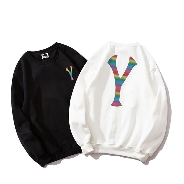 

повседневный мужская женская мужская негабаритные hip hop streetwear дизайнер перемычка марка толстовка толстовка luxury fashion 2 цвета про, Black
