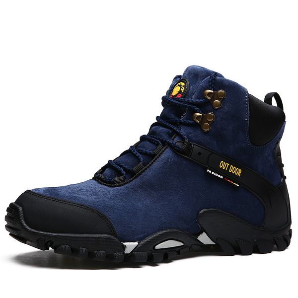 

men'swinter snow boots outdoor waterproof shoes high-cotton shoes short boots plus velvet to keep warm trekking hiking