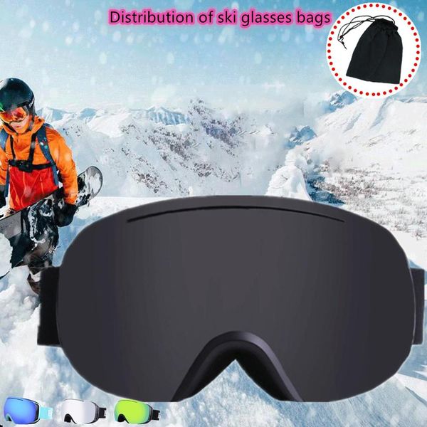 

yiwa professional double layers anti-fog large spherical outdoor activities ski hiking goggles glasses