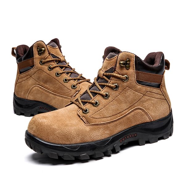 

2019 men ankle boots slip-on comfortable super shoes footwear quality male boots, Black