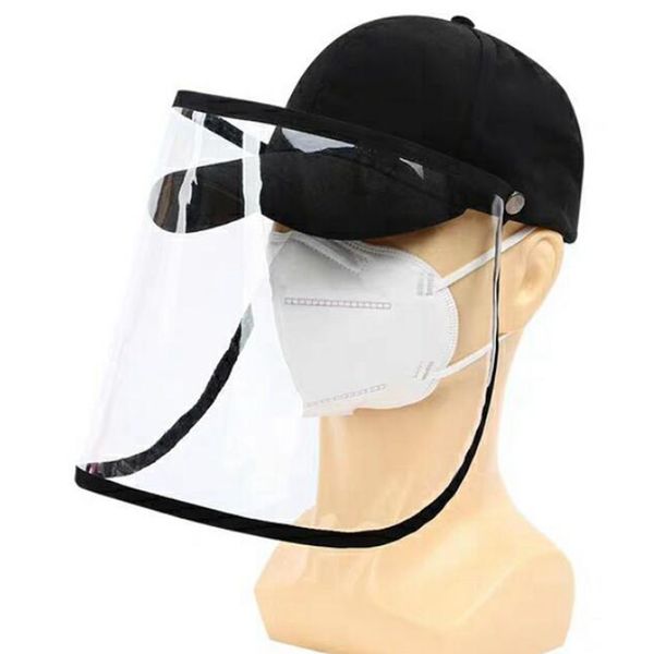 

Защитный колпак Открытый бейсболки противотуманным анфас маски Hat Unisex Зонт Спортивные шапки ZZA1928 120pcs