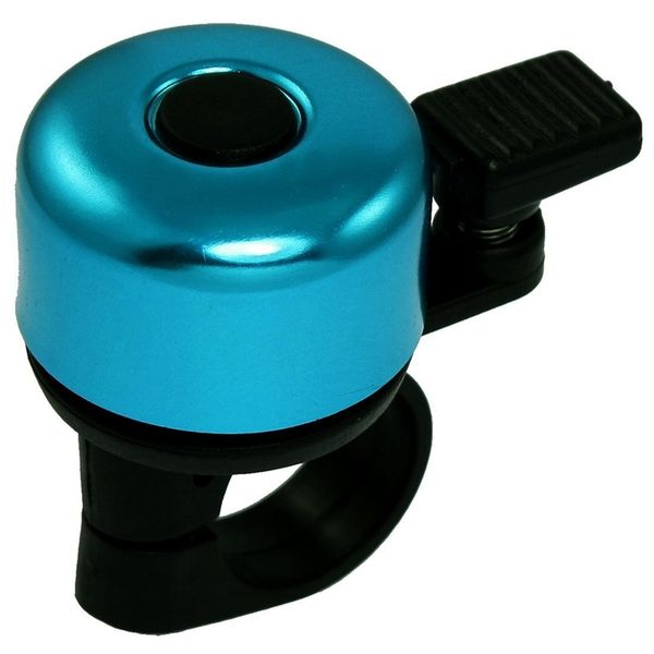 

bell ring bike handlebar bell in aluminum - blue bike horns