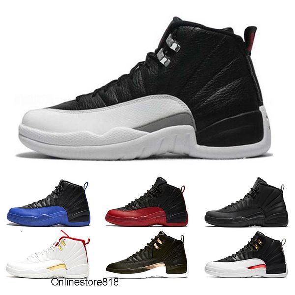 

дешевые 12 мужчин баскетбол обувь 12s черная полночь фиба белый серый reverse такси игры royal flu game mens тренер спорт кроссовки размер 4