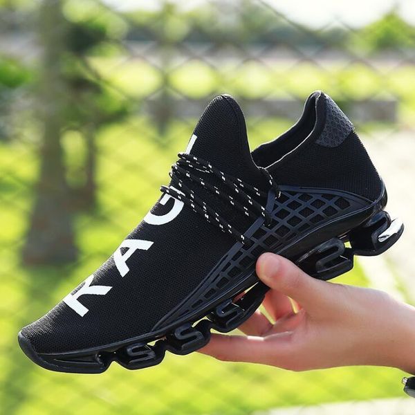 

seller blade large size designer shoes couple flying woven fashion tide shoes mesh breathable men women sport shoes (size 5.5-13