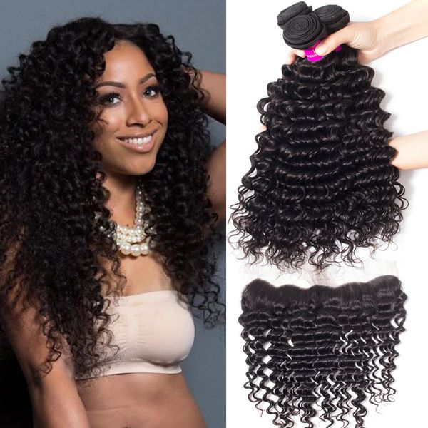 13 4 Lace Real Hair Curtain Water Wave Human Hair Wigs Brazilian