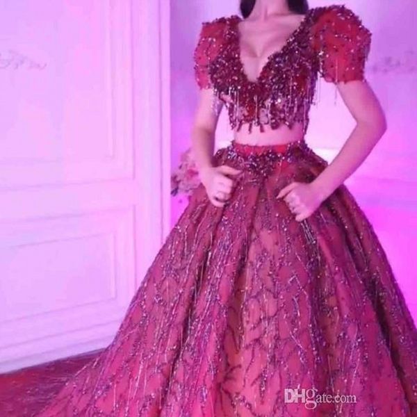 

short sleeves beads crystals prom dress v-neck bride gown evening dress a line zipper satin modern prom dresses, Black