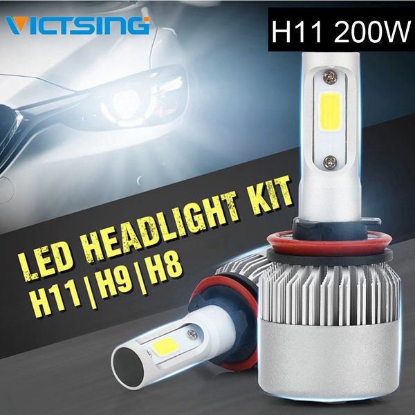 20000LM Kit Del De H11 De Linterna LED Compre Alta Luz H11 Coche Lámpara H11 200W Blub De A Bombillas De Potencia VicTsing LED Cruce Luz Faros 6500K nwym8O0vNP
