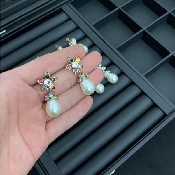 

европейский и американский high-end мода новые ювелирные наборы жемчужные серьги кусок популярная атмосфера предназначена для девочек и женщ, Golden;silver