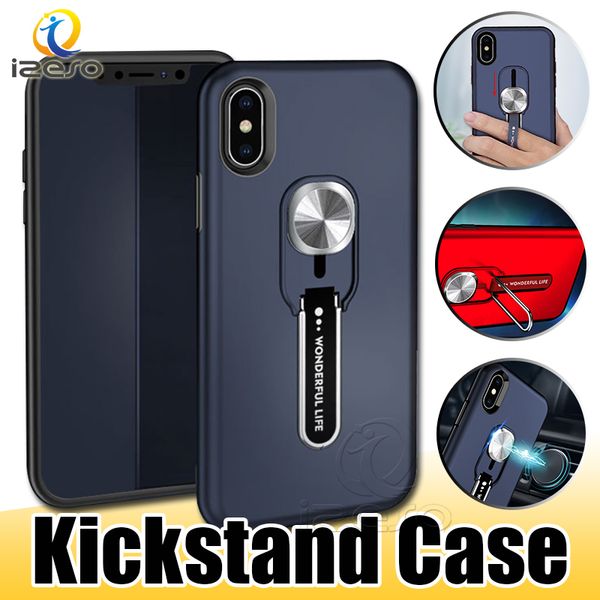 

Hybrid armor kick tand phone ca e for am ung 4 5 6 7 7 note iphone x max xr x lg g7 back ca e ize o