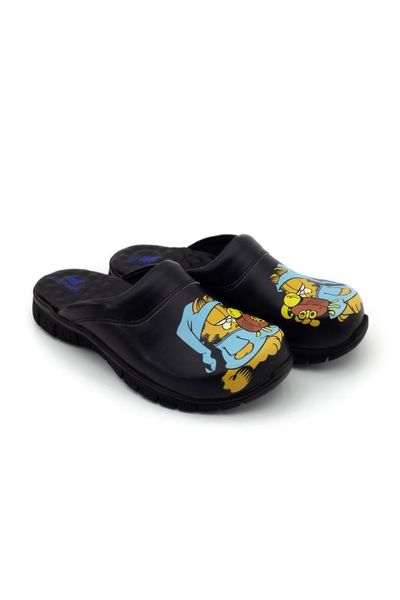

a cleanshave garfield slippers, Black