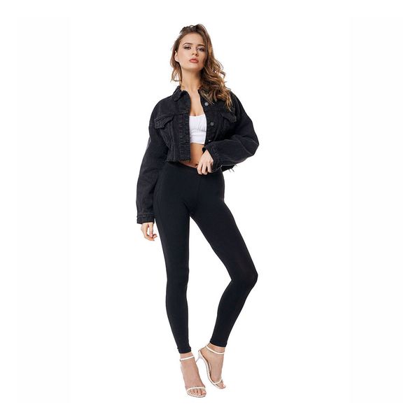 

womens designer denim jackets fashion brand loose jackets womens luxury short street stylr denim jackets 2020 winter new hight quality, Black;brown