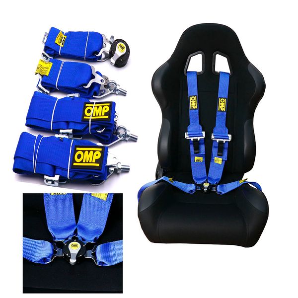 

universal omp 3inch 4 point racing seat belt harness camlock shoulder quick release locking with fia 2021