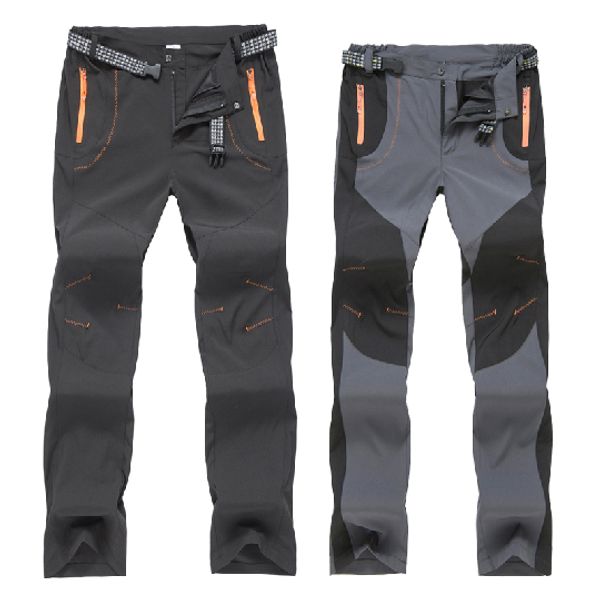 

loose stretch pants men women summer autumn breathable softshell tactical pants outdoors quick-drying thin pants sports m-4xl, Black