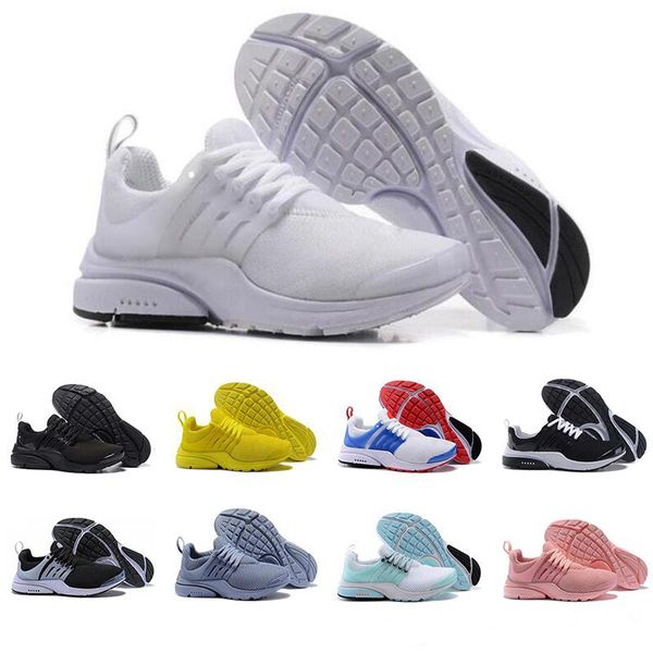 

new presto men women breathable running shoes triple black white yellow red blue lightweight runners mens trainers sports sneakers