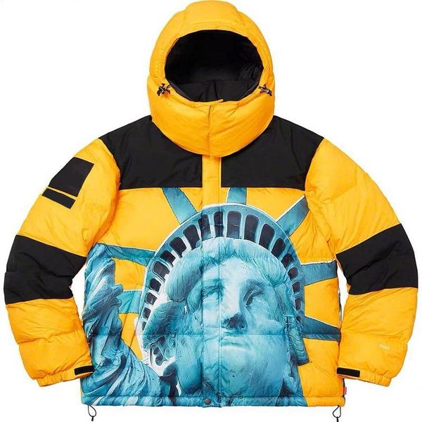 

box logo new arrival down jacket mens designer winter jacket luxury mens designer portrait printing winter coats m-xl